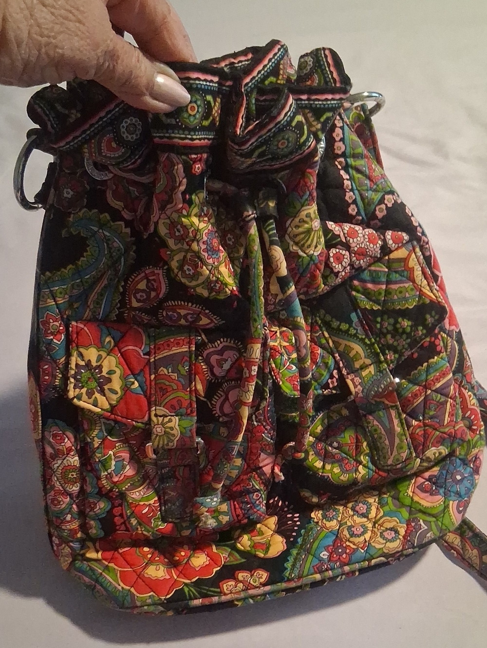 Colorful Vera Bradley Bucket Bag (Like New)